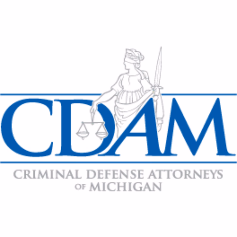 CDAM Criminal Defense Attorneys of Michigan logo - professional organization for Michigan criminal defense lawyers